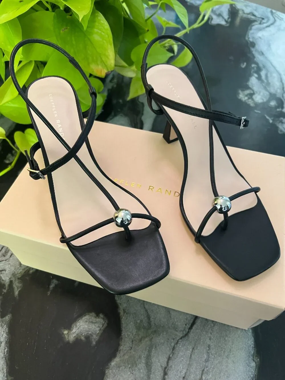 Loeffler Randal Black Sandals - New Season! - Picture 1 of 5